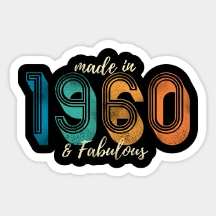 Made in 1960 & Fabulous Sticker